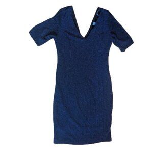 Gllittery Bue European Dress Size 12 UK (US 8)